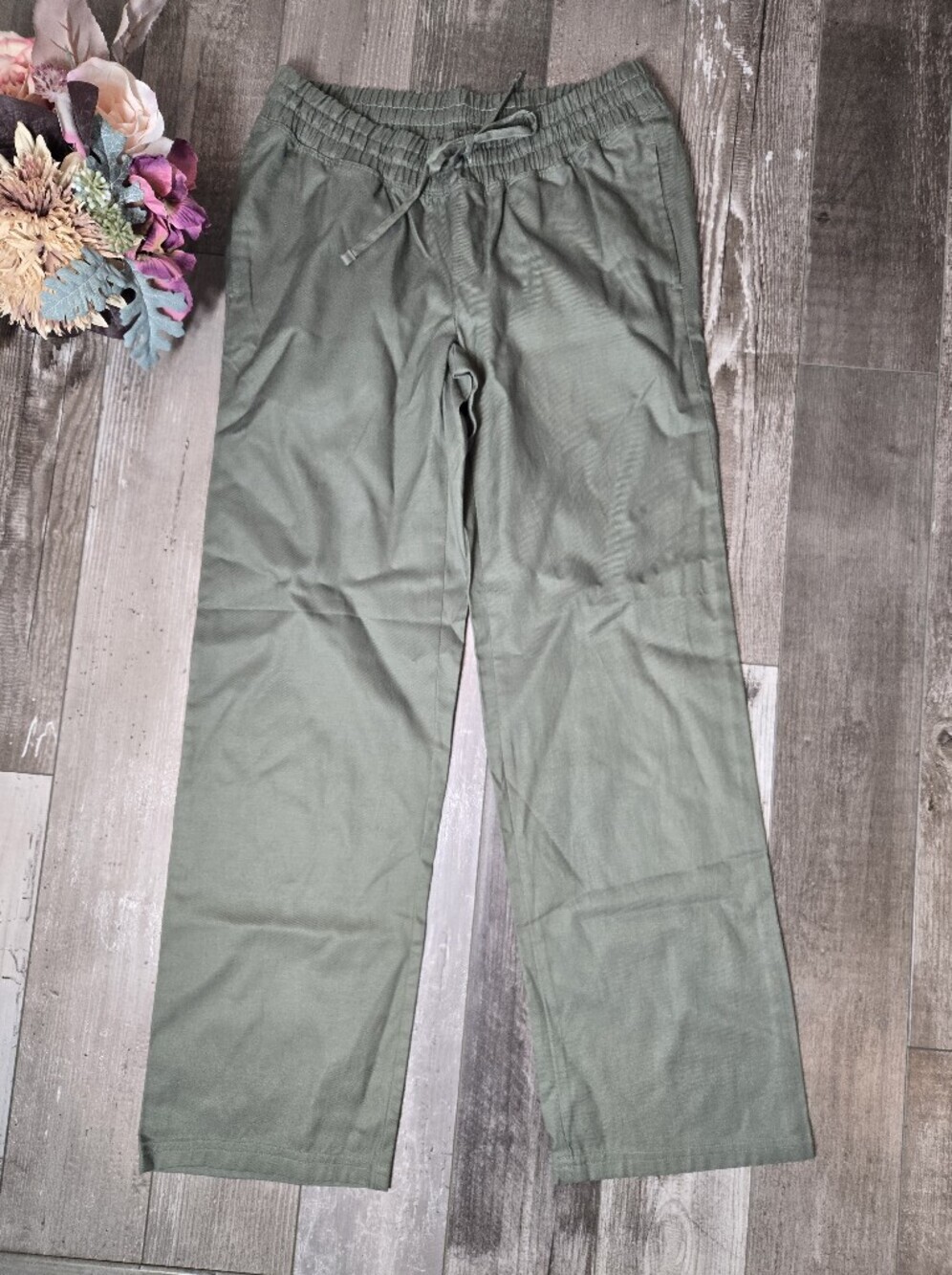 GAP Maternity Women's Olive Drawstring Casual Pants Size XXS BRAND NEW NWOT